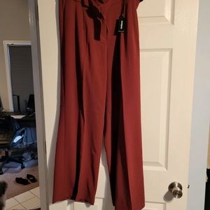Wide leg dress pants